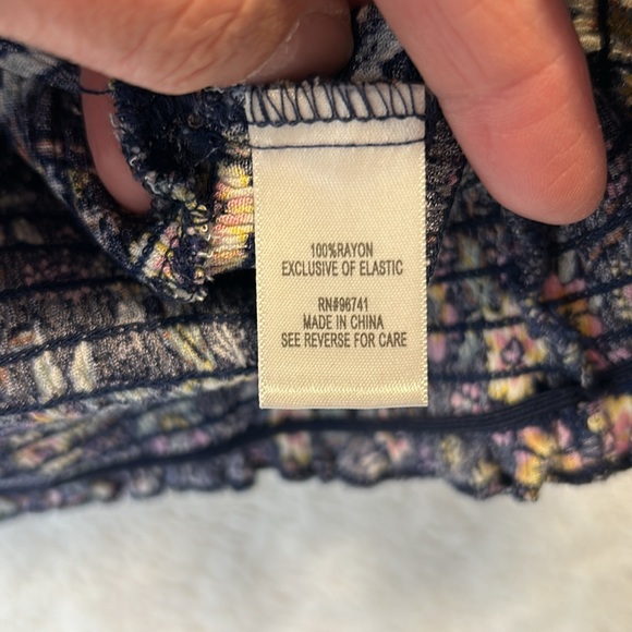 Florwered elastic bottom shirt by SELF❤️E - Picture 4 of 5